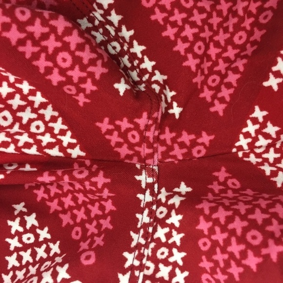 LULAROE Leggings Valentine’s Day Love XOXO Triangle OS One Size Red White Pink - Picture 8 of 9